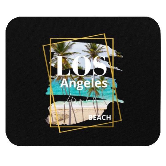 Los Angeles beach Mouse Pads