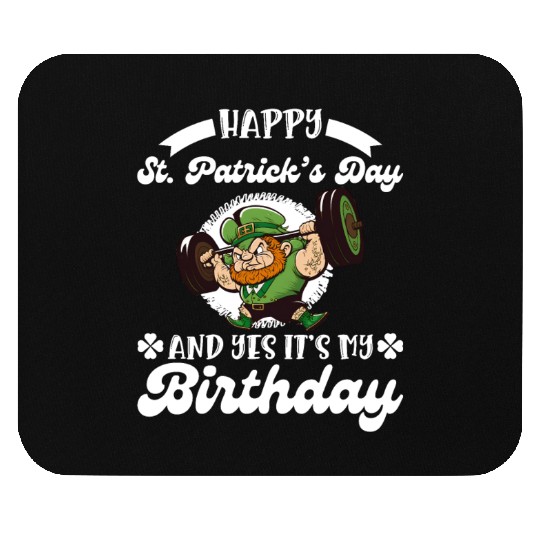 Birthday on St. Patrick's Day Mouse Pads