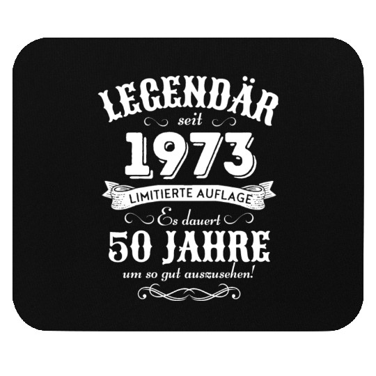 50th Birthday Vintage 1973 Mouse Pads