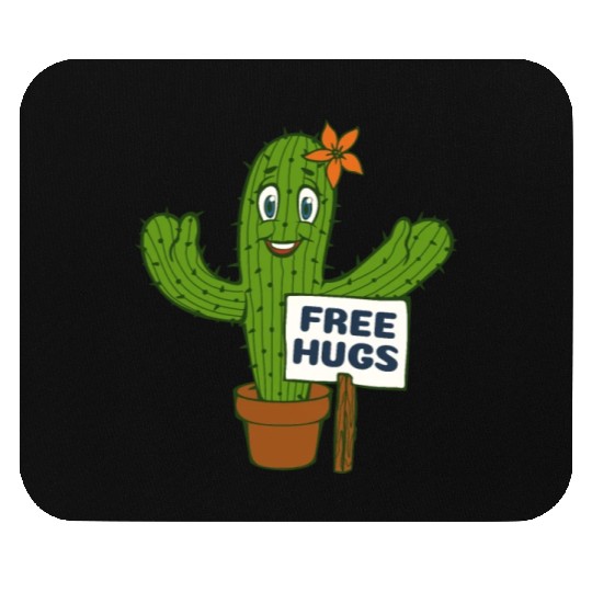 Free Hugs Cactus Mouse Pads