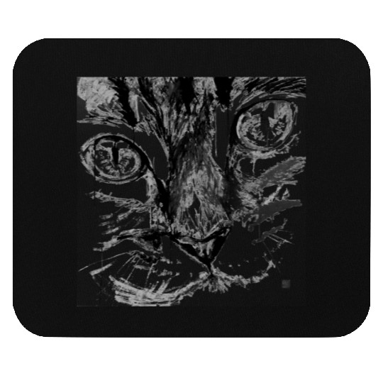 cat face Mouse Pads