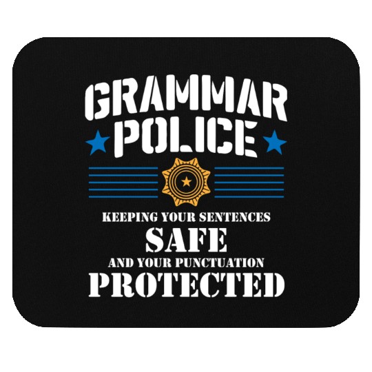 Grammer Police - English Teacher Mouse Pads