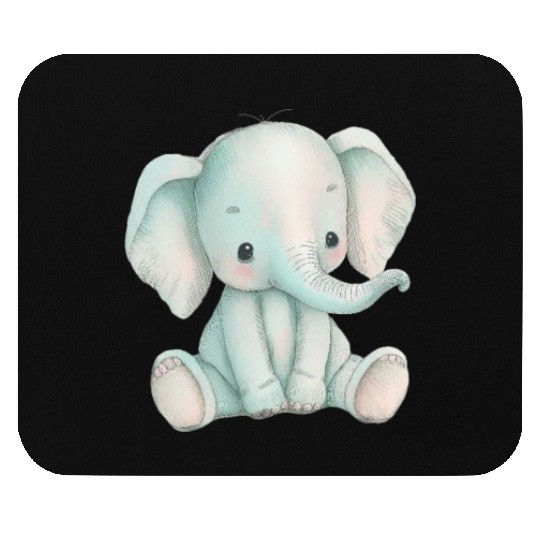 Comic Baby Elefant Mouse Pads