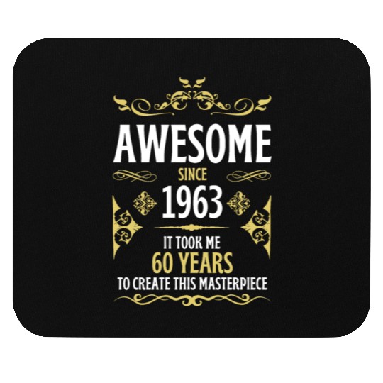 60th Birthday Vintage 1963 Mouse Pads