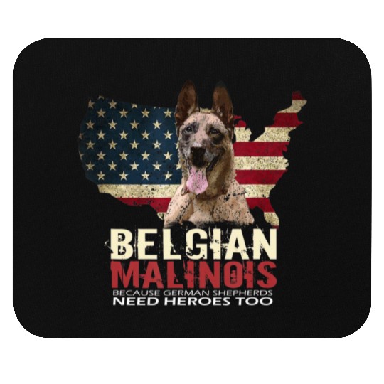 Doggie USA Dog Owner USA Lover Belgian Malinois Mouse Pads