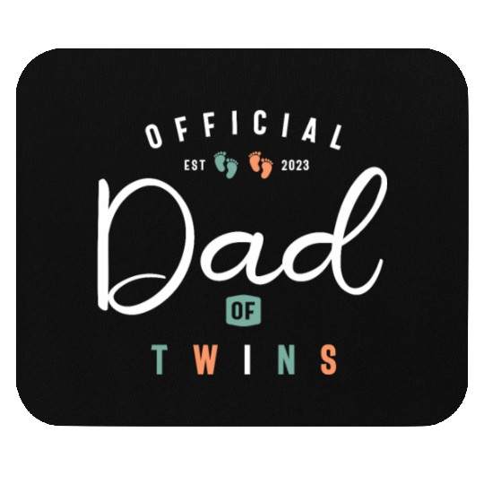 Dad of Twins Funny New Daddy To Be Expecting 2023 Mouse Pads