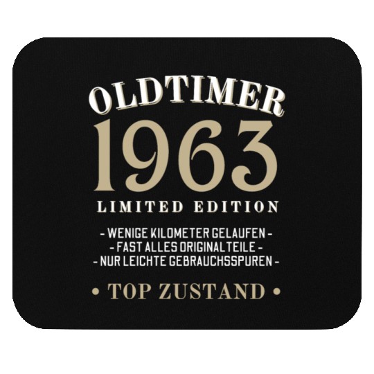 60th Birthday Vintage 1963 Mouse Pads
