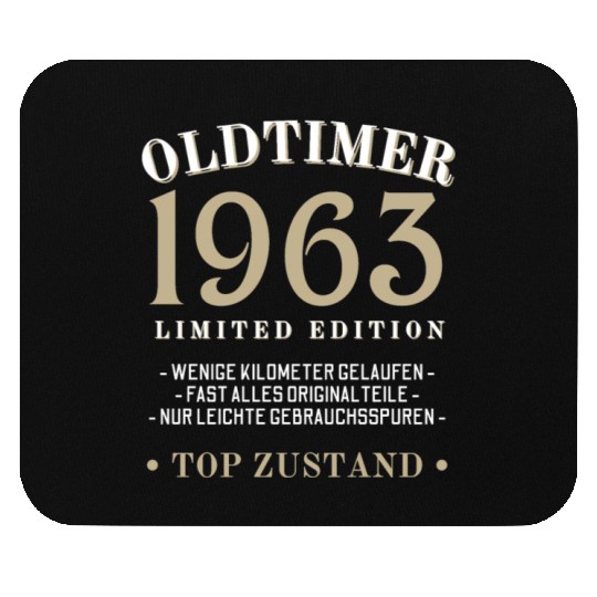 60th Birthday Vintage 1963 Mouse Pads