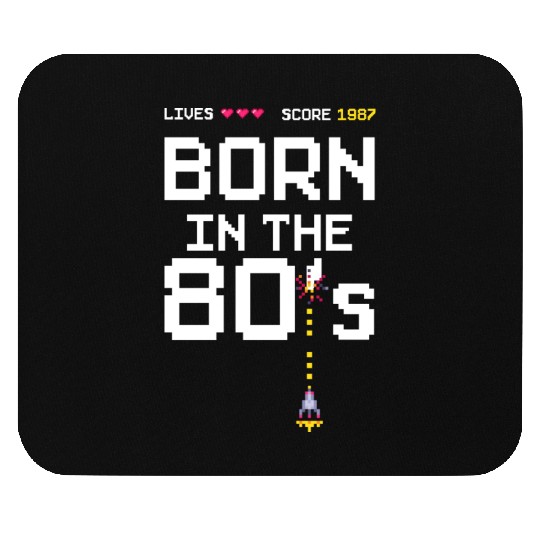 1987 Birtday Retro Gamer Pixel Born in the 80s Mouse Pads