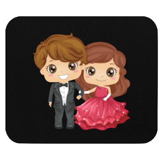 The groom and the bride Mouse Pads