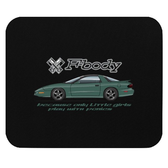F body Dark Green Mouse Pads