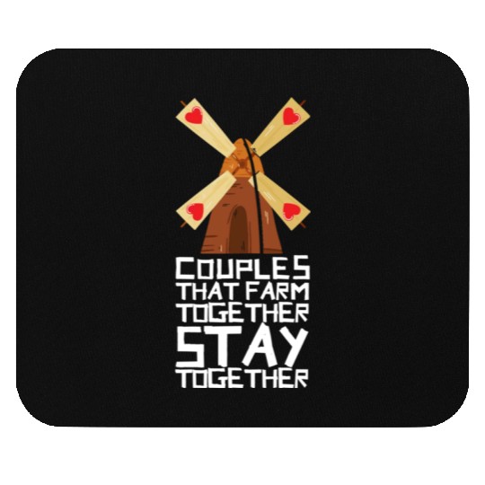 Farming Couple Farmer Mouse Pads