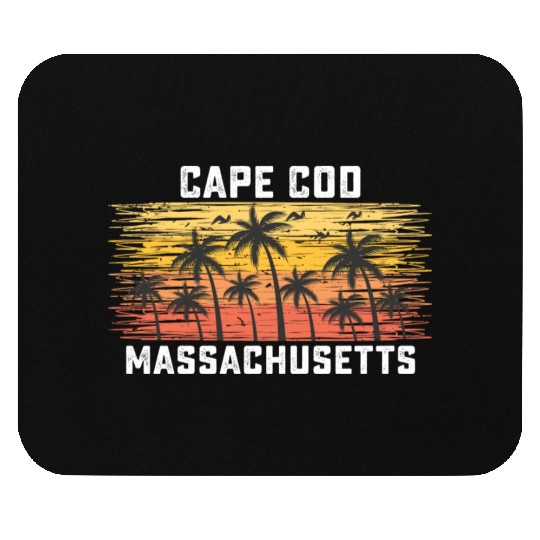 Cape Cod Massachusetts Summer Retro VIntage Mouse Pads