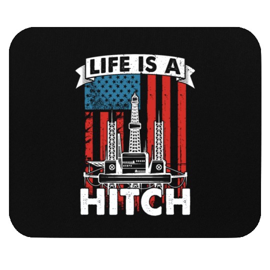 Oilfield Oil Drilling Us Flag Mouse Pads