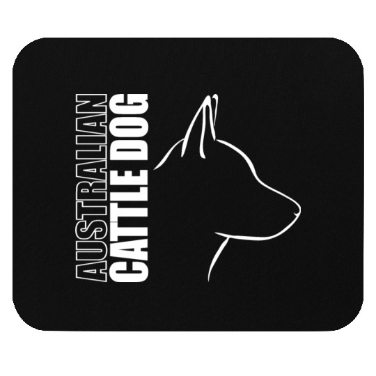 Funny Australian Cattle Dog Profile dog mom Mouse Pads