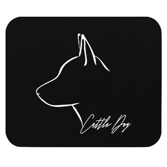 Cattle Dog Profile dog mom Mouse Pads