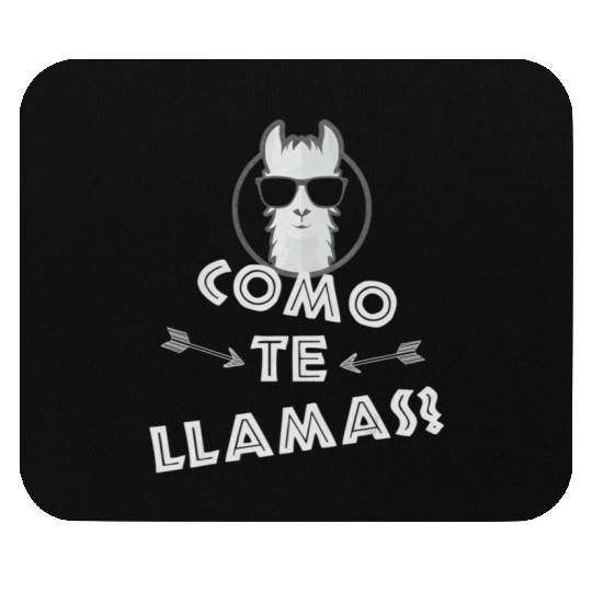Como Te Llamas Funny Spanish Teacher Mouse Pads