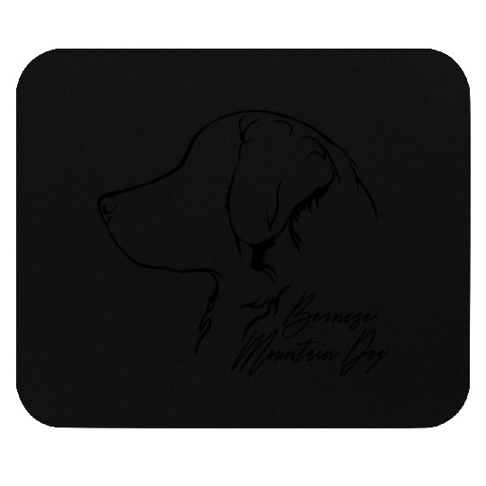 Funny Bernese Mountain Dog Profile dog mom Mouse Pads