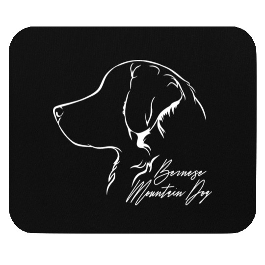 Funny Bernese Mountain Dog Profile dog mom Mouse Pads