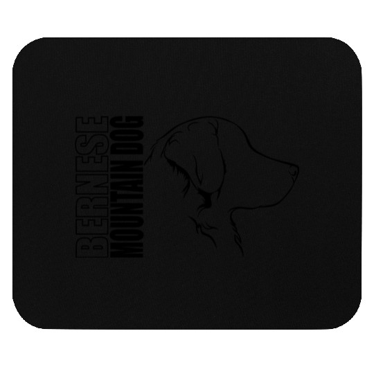 Funny Bernese Mountain Dog Profile dog mom Mouse Pads