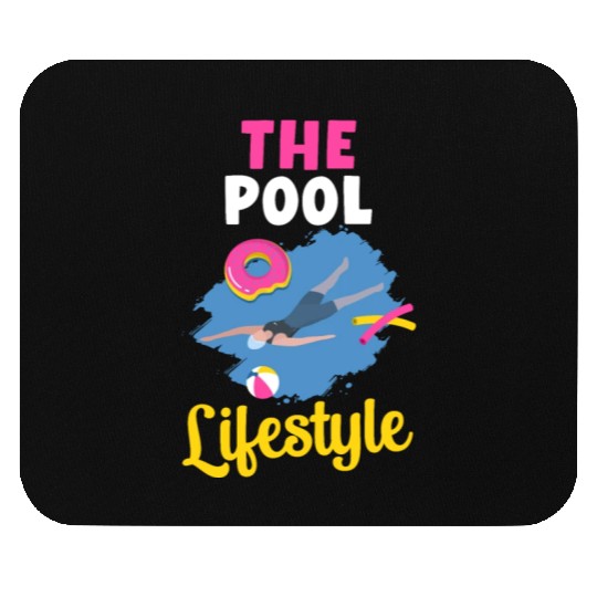 The Pool Lifestyle Donut Floater Swimming Sports Mouse Pads