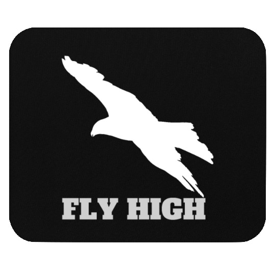 FLY High Grey Pop Art Eagle Mouse Pads