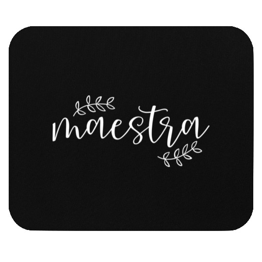 Cute Maestra Spanish Teacher Mouse Pads