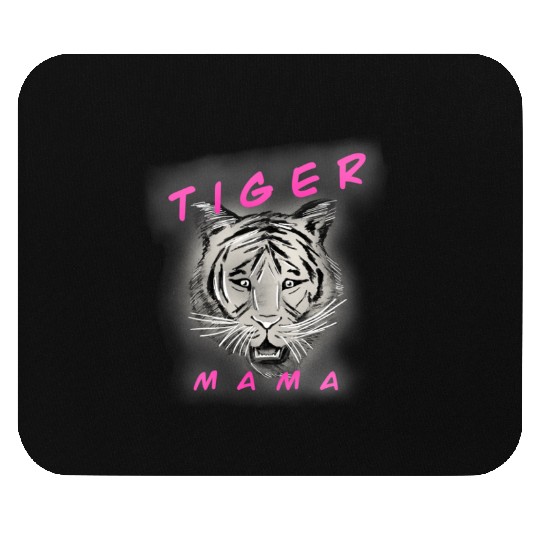 Tiger Mama (pink) Mouse Pads