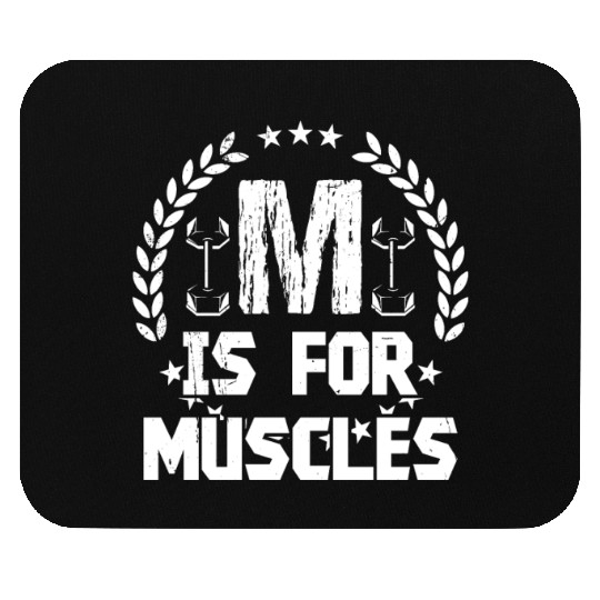 Strongman m for muscles gym fitness bodybuilding Mouse Pads