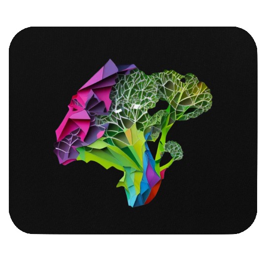 Origami Broccoli: Delightful and Whimsical Paper Mouse Pads