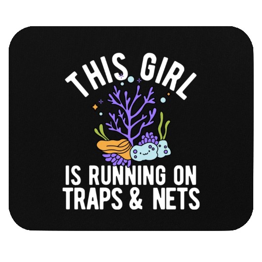 Marine Biologist Girl Marine Biology Mouse Pads