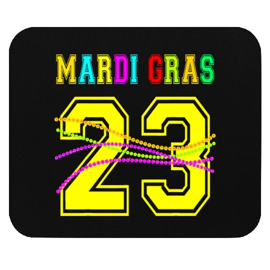 2023 Mardi Gras New Orleans Party Beads Bourbon St Mouse Pads