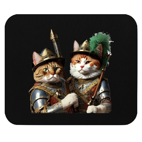 Conquistador Kitties Mouse Pads