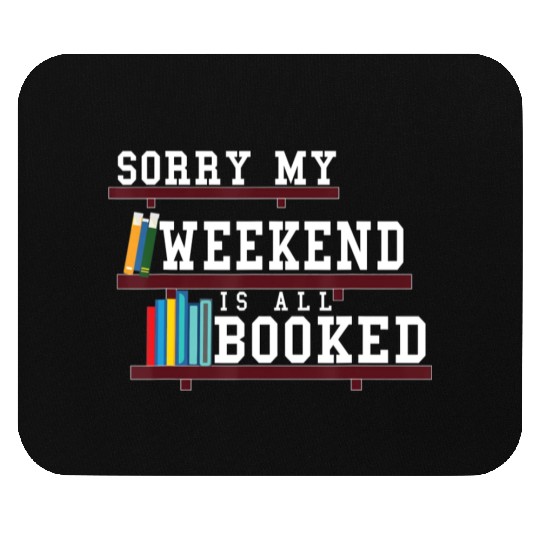 Bookish Reading Teacher Funny bookworm Heart shelf Mouse Pads