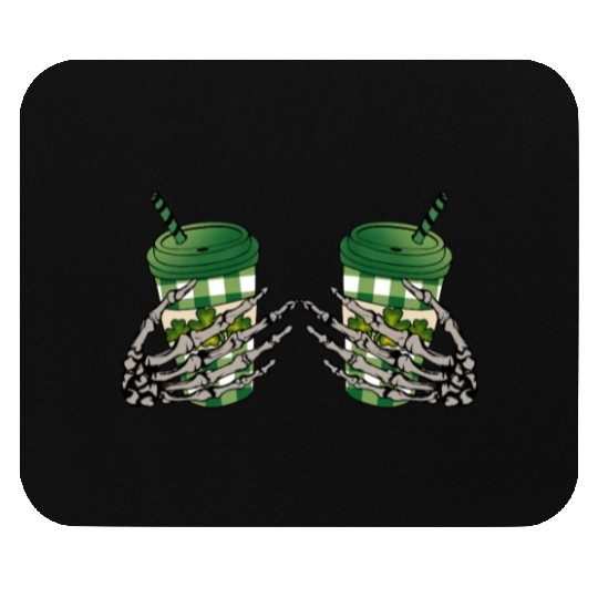 Skeleton Hand Patricks day Graphics Mouse Pads
