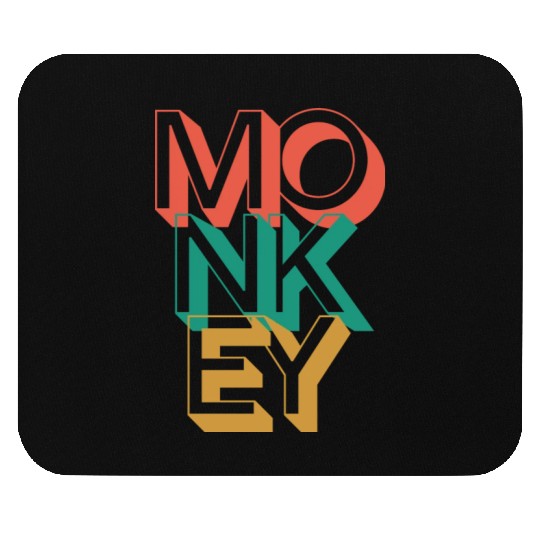 Retro Monkey Mouse Pads
