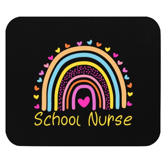 School Nurse Rainbowcaronavirusdogekingchaddronepr Mouse Pads