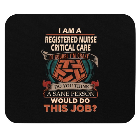 Registered Nurse Critical Care Mouse Pads - Sane Pers