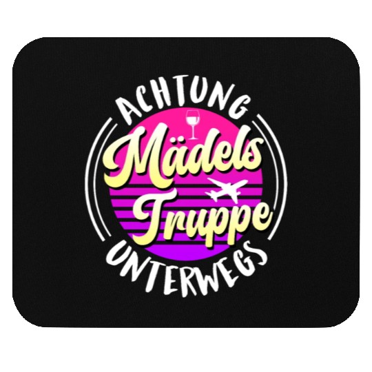 Warning girls trip in progress Spring Break Mouse Pads
