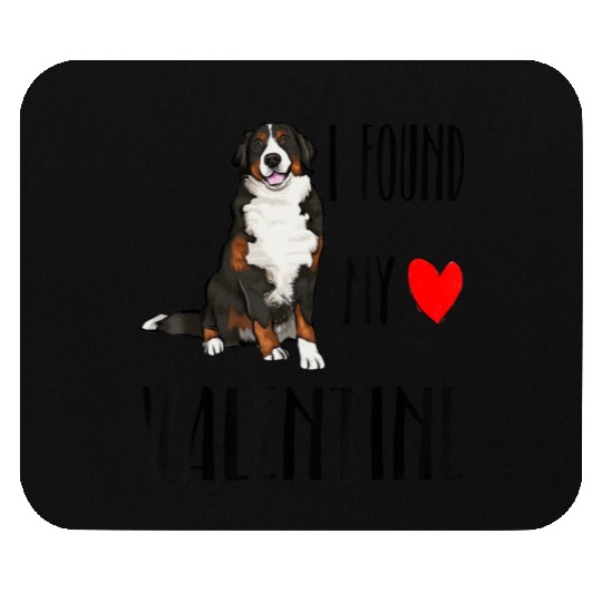 I Found My Valentine Day Bernese Mountain Dog Dog Mouse Pads