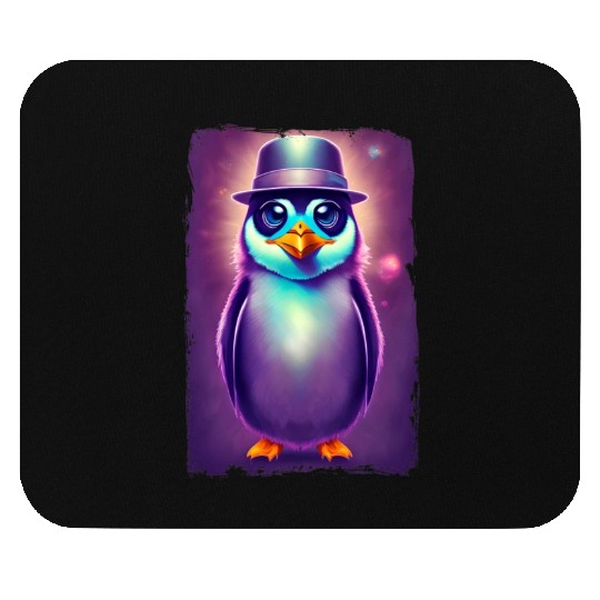 Fantasy Penguin Art Mouse Pads