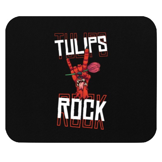 Tulip Gardening Hand Mouse Pads