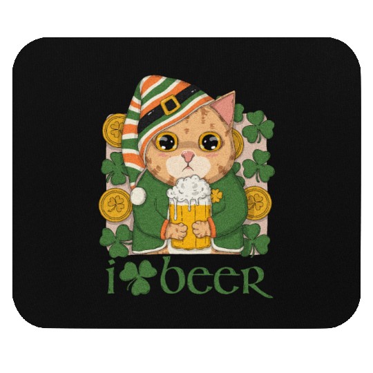 I Love Beer Mouse Pads