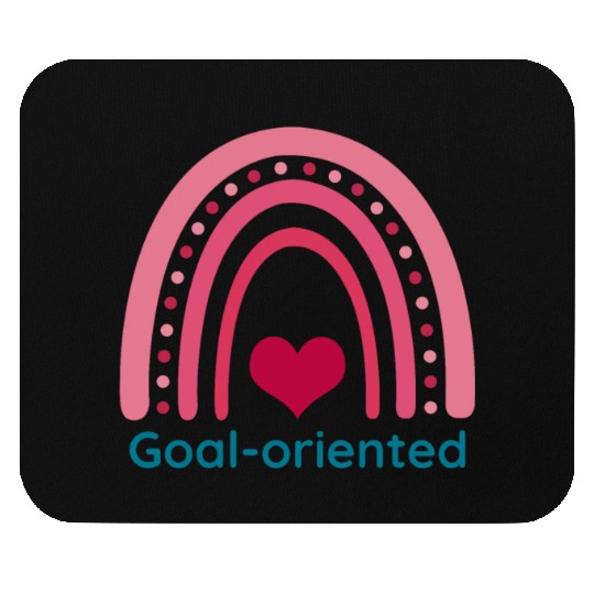 Goal oriented Viva Magenta Boho Rainbow Mouse Pads