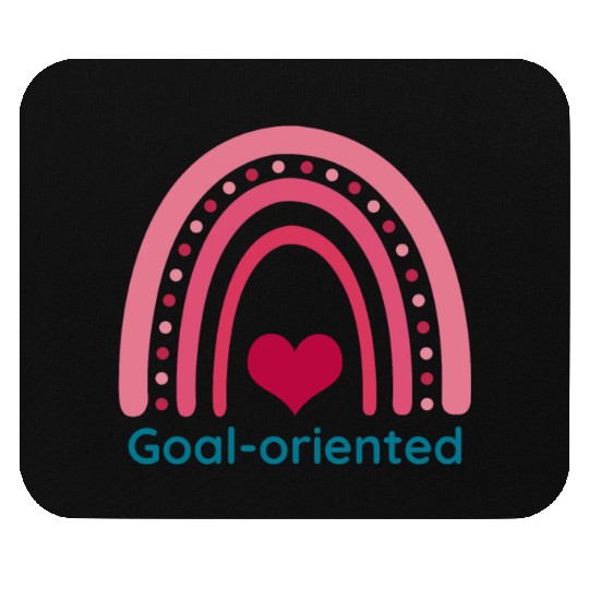 Goal oriented Viva Magenta Boho Rainbow Mouse Pads