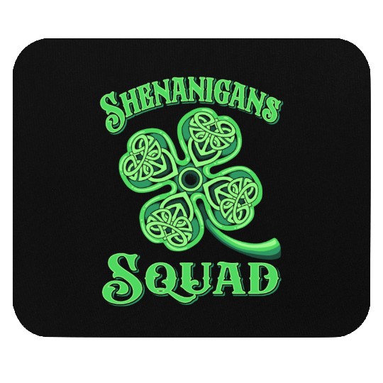 Shenanigans Squad Funny St Patricks Day Mouse Pads