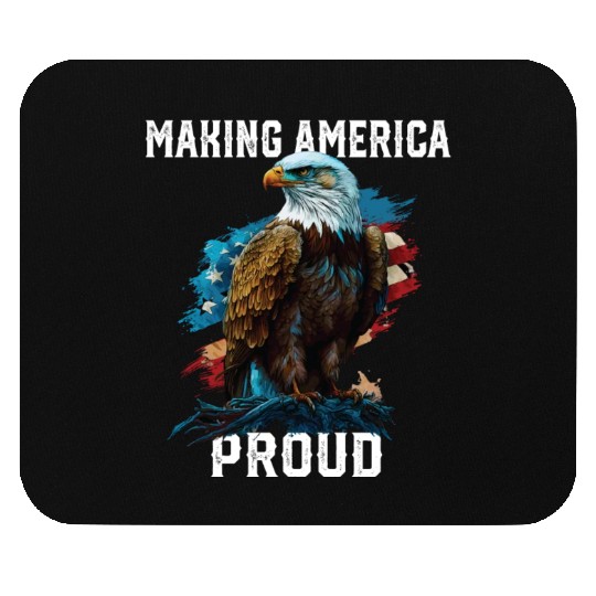 Making America Proud American Bald Eagle Mouse Pads