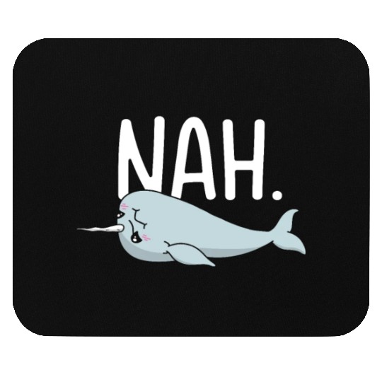 Procrastinating Narwhal Lover Aquatic Animals Mouse Pads
