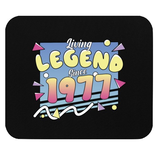 Living Legend Since 1977, 80s Themed Birthday Mouse Pads