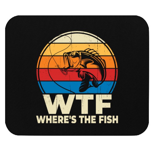 WTF wheres the fish Mouse Pads